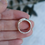 Thumbnail: close up of silver dome style handcrafted ring