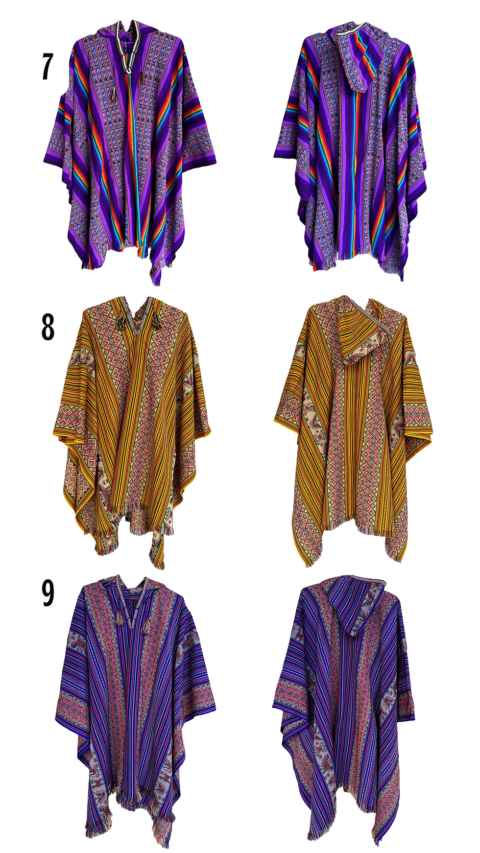 Miniatura: Poncho Manta de Awayo com Capuz/ Catálogo 7