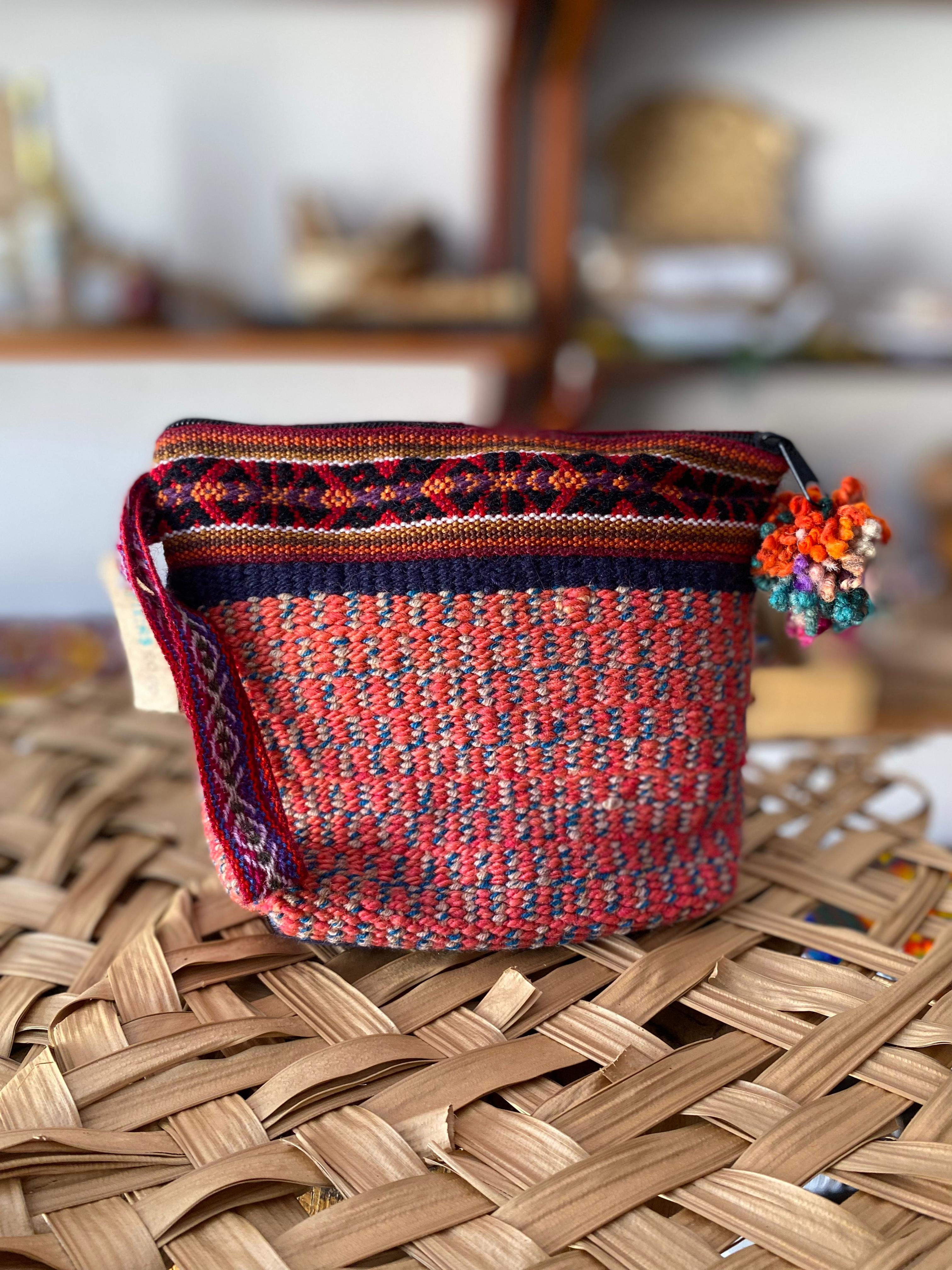 Cartucheira Andina de Lã do Peru (Bolsa de Mão/Estojo)