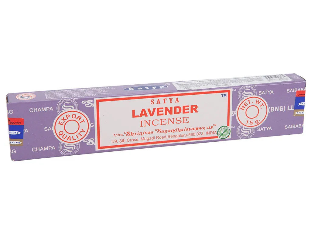 Incenso Satya Nag Champa Lavender / Lavanda – 15g