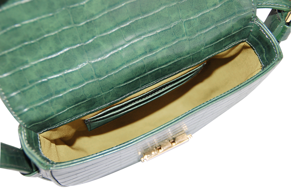 ภาพขนาดย่อ: ESCAPE SADDLE  CROCO - Emerald Green