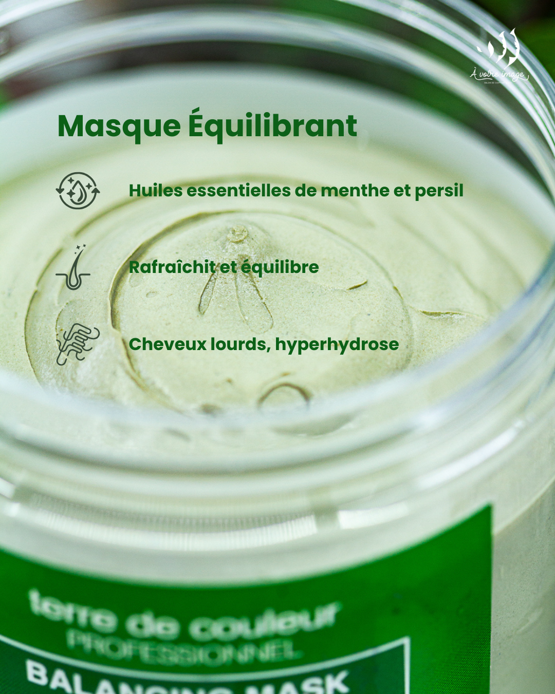 Masque argile équilibrant
