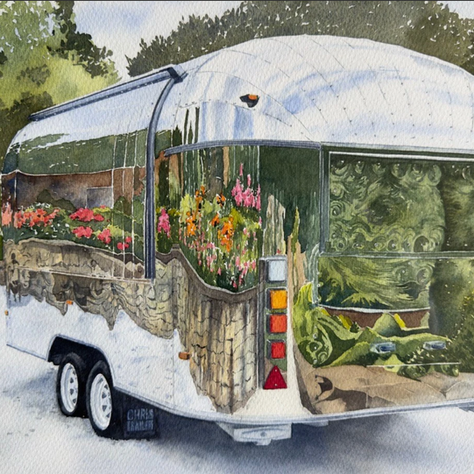 The winning entry by Lesley Linley at Hopton Hall Month of Art