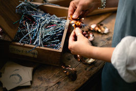 Amy Wight - Everdenes - making copper leaves