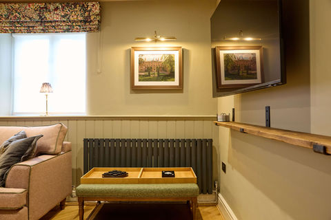 Butler's Quarters - Holiday Property at Hopton Hall - Wall Hung TV in living room