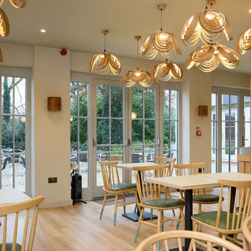 The Cafe at Hopton Hall - Interior Showing Spacious Cafe and Seating Arrangements