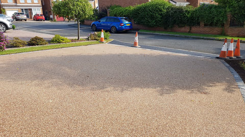 Resin bound driveway installed by Johnson Surfacing.