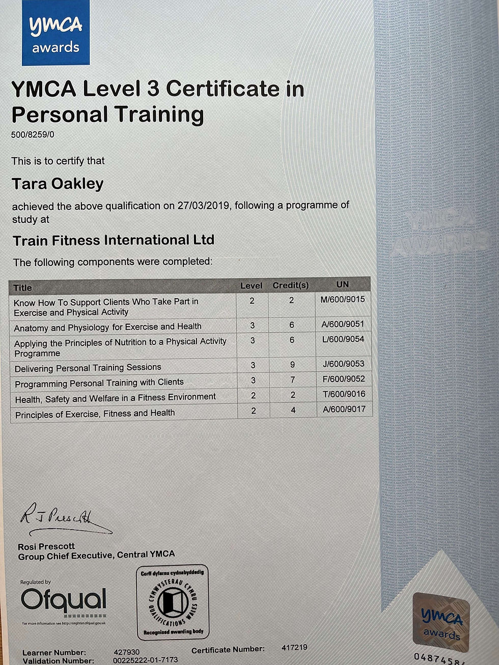 Level Three Personal Training