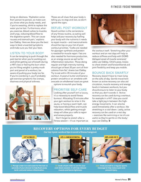 Women's Fitness Article