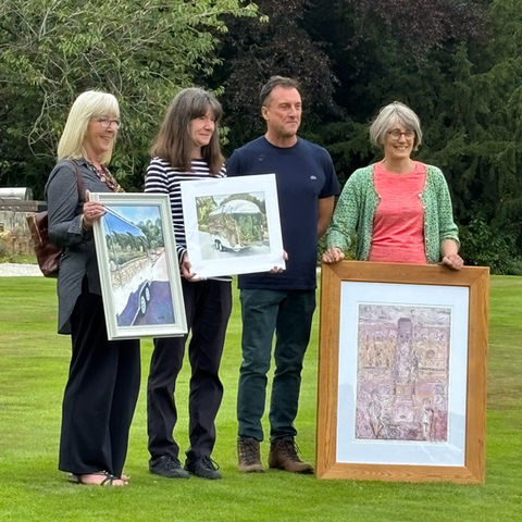 Hopton Hall - Month of Art - Prize Winners with Chris Harvey