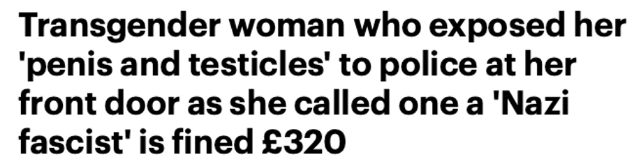 Daily Mail Article Headline