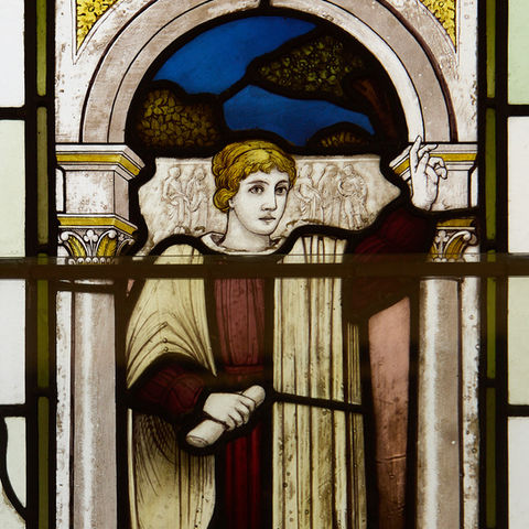 35 Stonegate in York - Period Building Interior Features - Stained Glass Windows