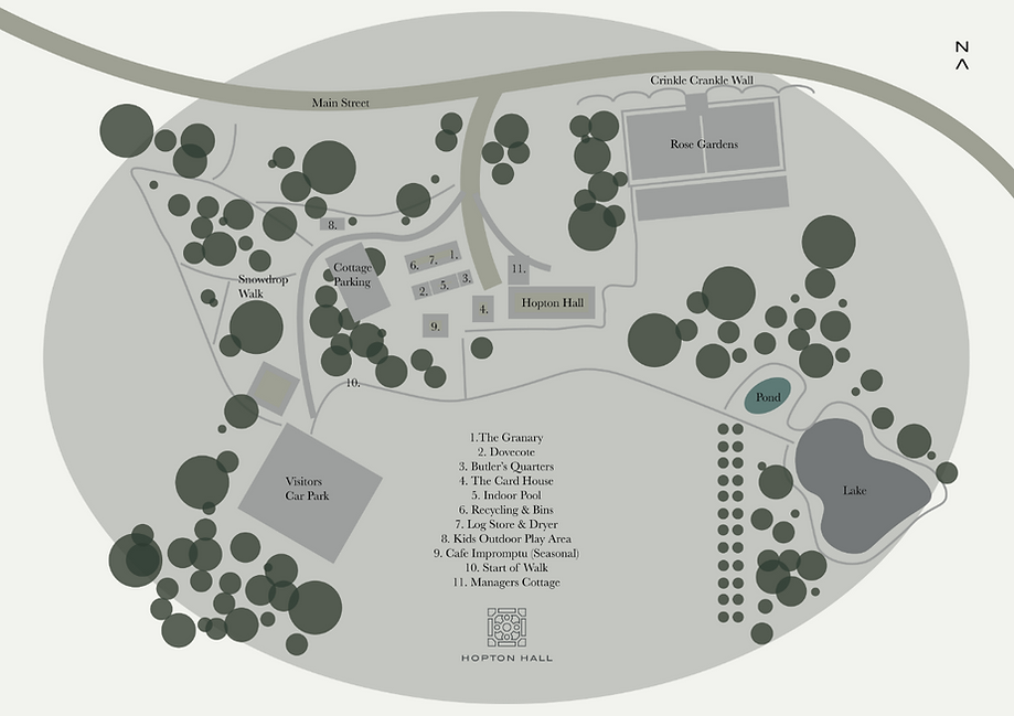 Hopton Hall Visitor Map