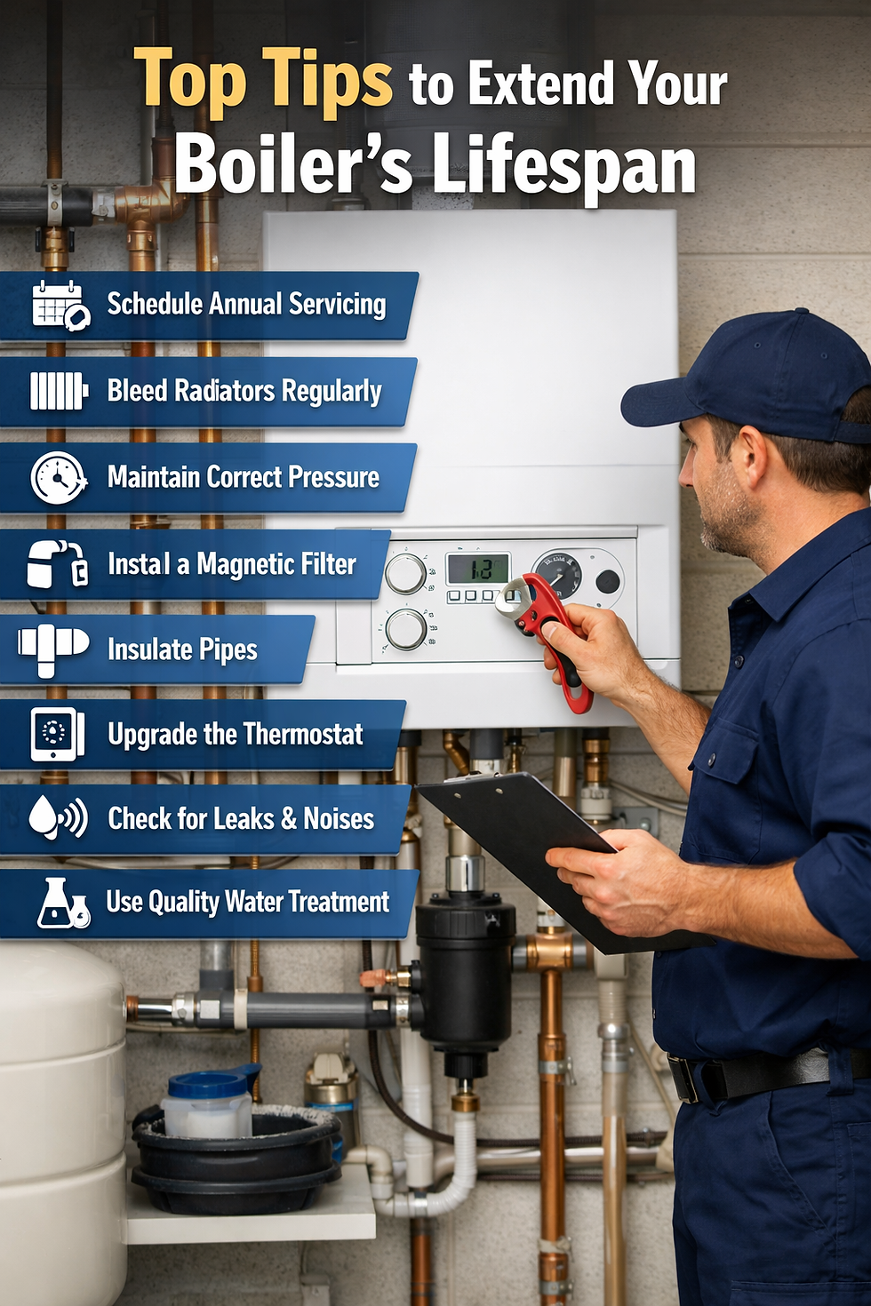 Best Tips For Optimising The Lifespan of a Boiler.