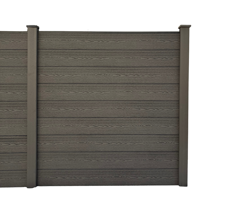Thumbnail: WPC PRIVACY 2 FENCE 3 POSTS - Anthracite