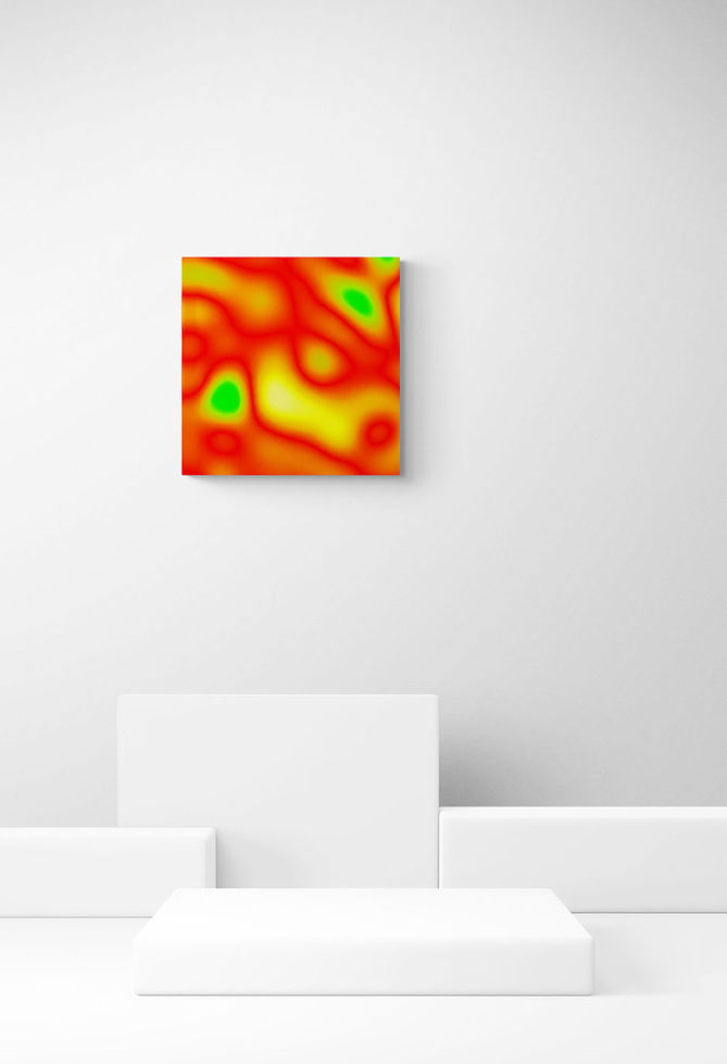 Fotokunst | WHEN LOVE TAKES OVER - Orange/yellow - 2 (60 x 60 cm)