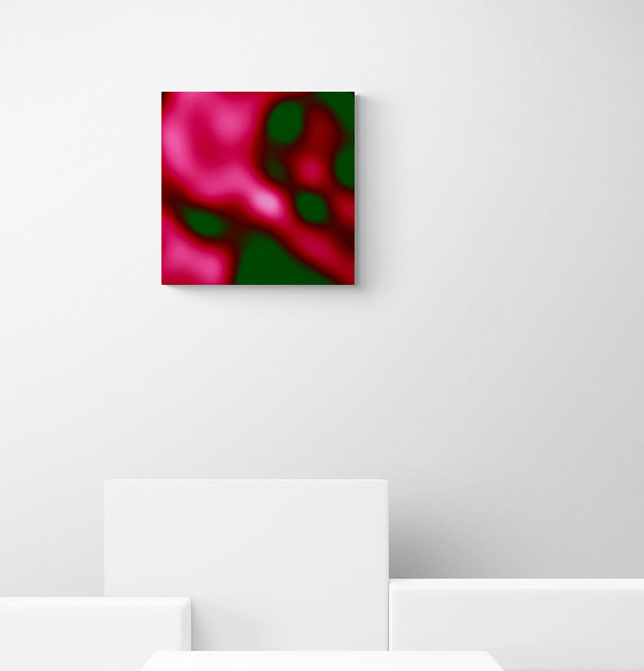 Fotokunst | WHEN LOVE TAKES OVER - Pink/green - 3 (60 x 60 cm)