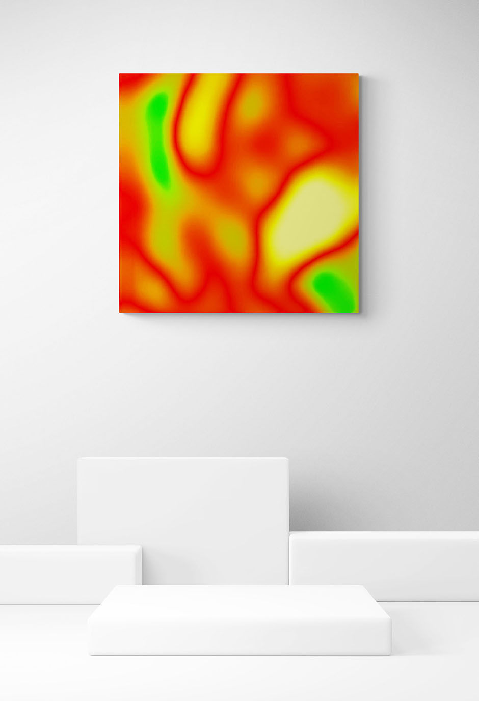 Fotokunst | WHEN LOVE TAKES OVER - Orange - 1 (100 x 100 cm) 