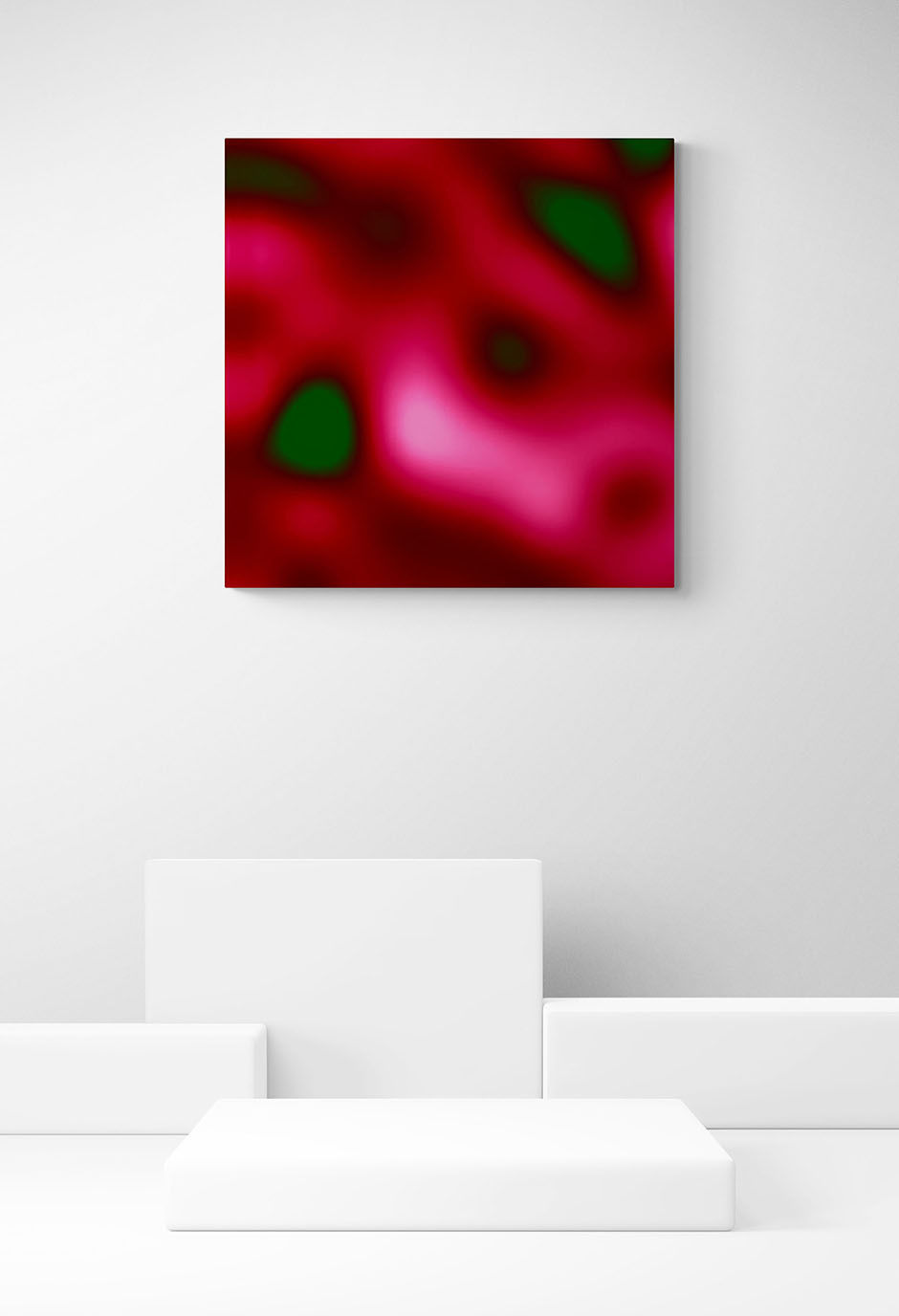 Fotokunst | WHEN LOVE TAKES OVER - Pink/green - 2 (100 x 100 cm) 