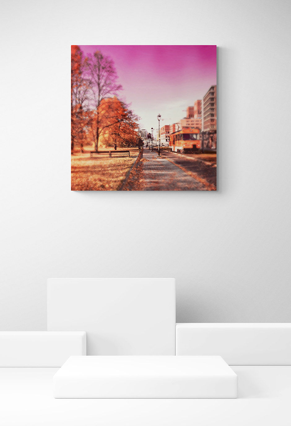 Fotokunst | SOFT REALITY - The Tram (100 x 100 cm)