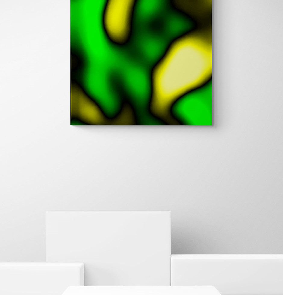 Fotokunst | WHEN LOVE TAKES OVER - Green - 1 (100 x 100 cm)