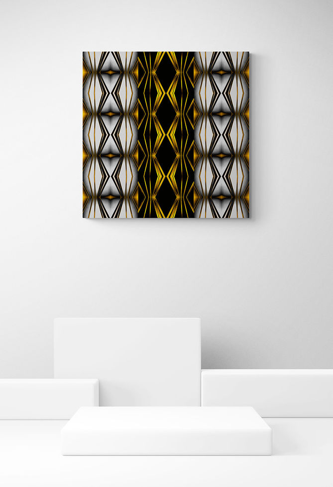 Fotokunst | ROUGH RETRO - Grey/black (100 x 100 cm)