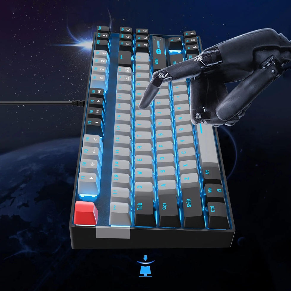 Miniatura: 75% Mechanical Keyboard Blue Red Switch LED Backlit Anti-Ghosting