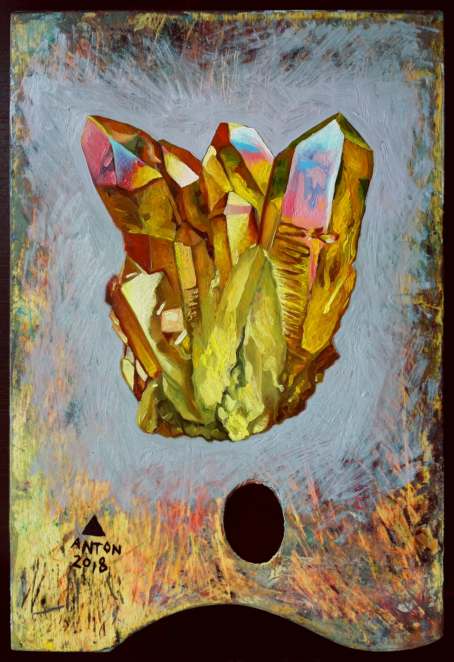Yellow crystal