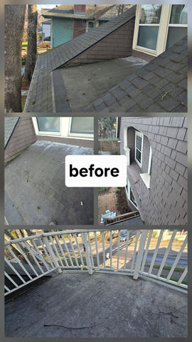 previous roofing work