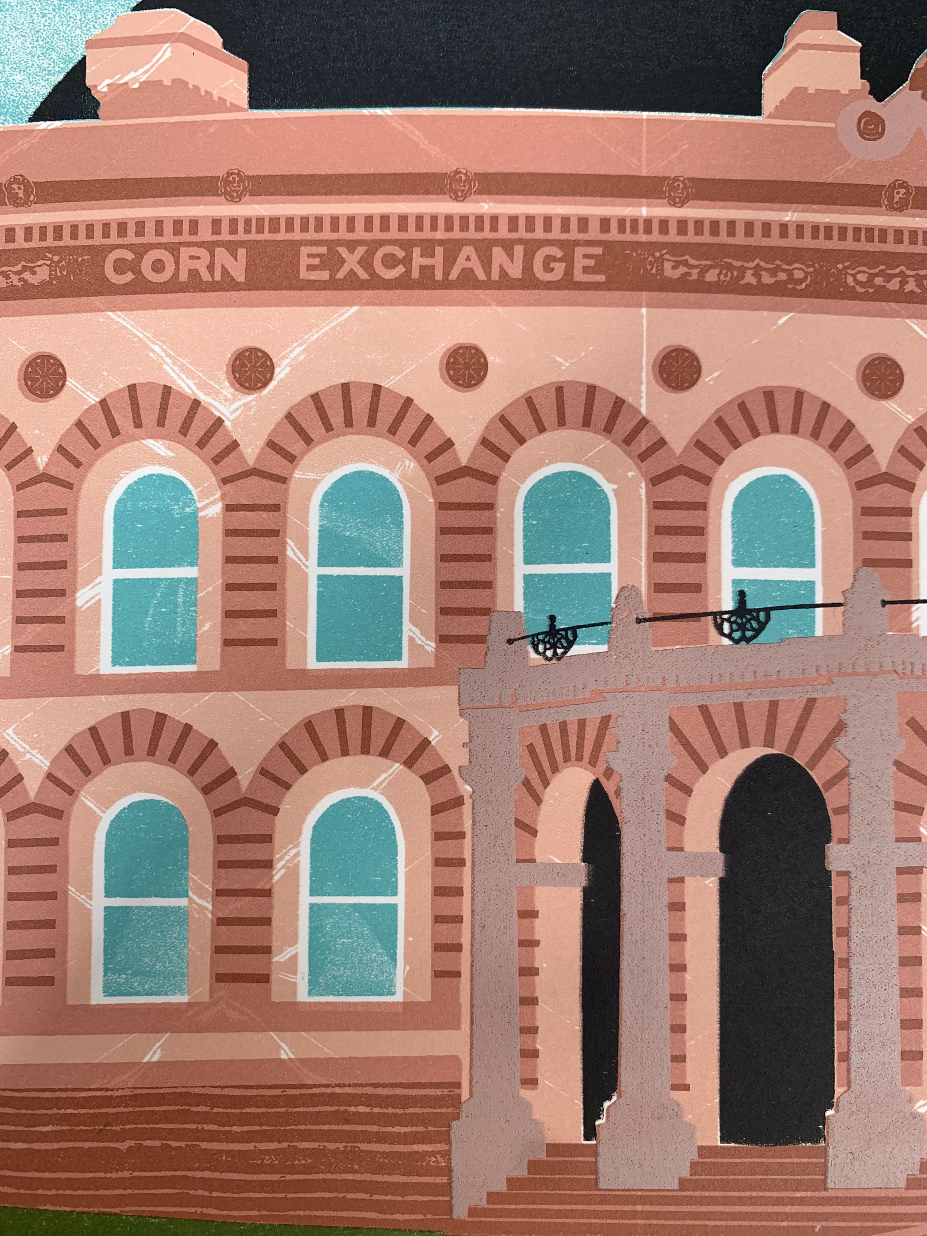 Leeds Corn Exchange Screen Print