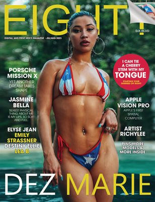 Thumbnail: Covermodel Dez- krush and 86blvd magazine issues