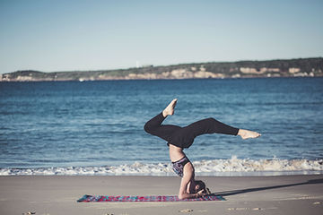 Headstand by the Beach