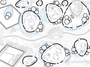 First floor plan for Studio Beta University of Melbourne Architecture year 2 by Sophie Wei