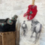 Thumbnail: Happy Trails XOart Shortie Wild Rag 1
