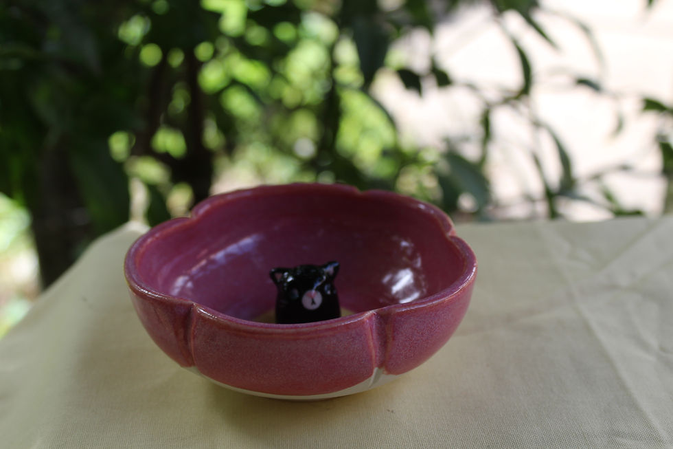 Thumbnail: Kitty flower trinket dish