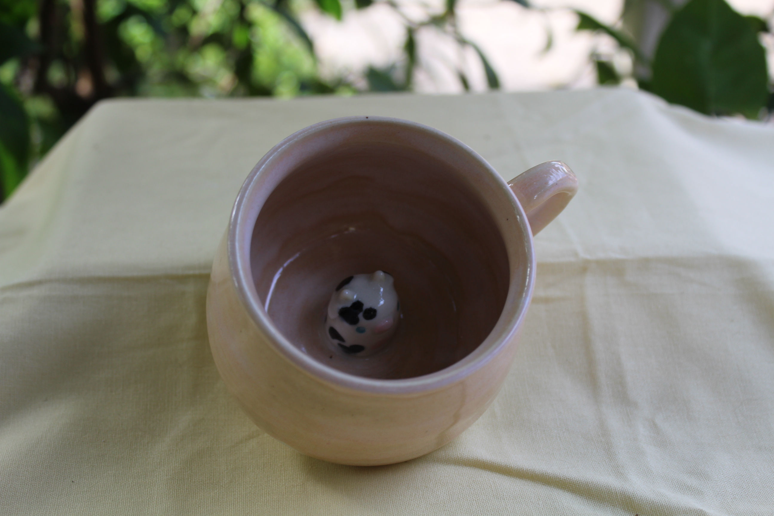 Small cow mug - Peach