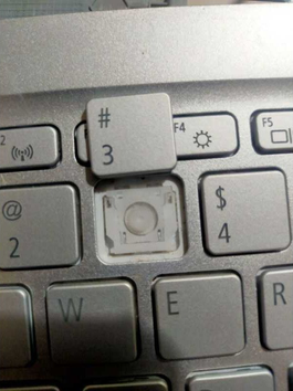 Laptop keyboard innerworkings