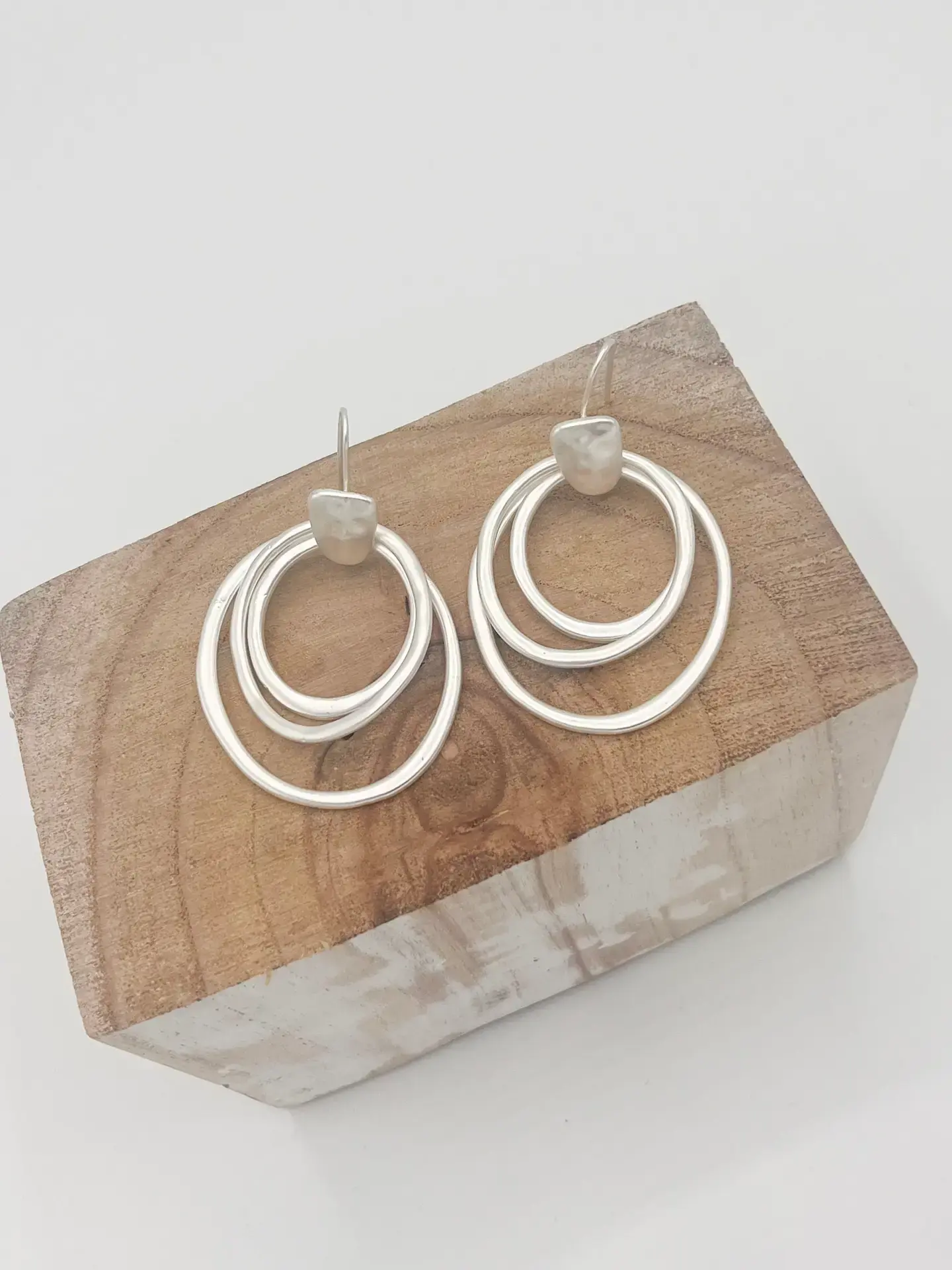 Statement Drop Triple Loop Earrings