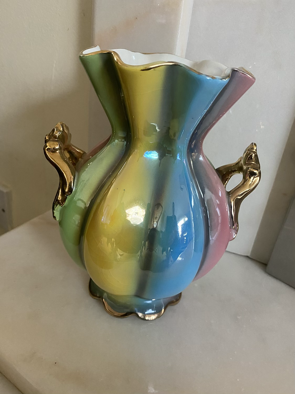 Thumbnail: Vintage c1950s Italian Lustre Vase from SICAS