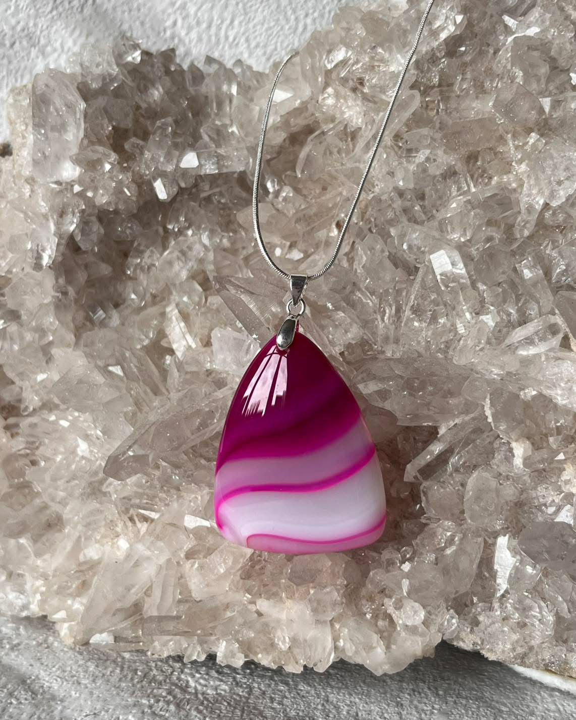 Pink Agate Pendant