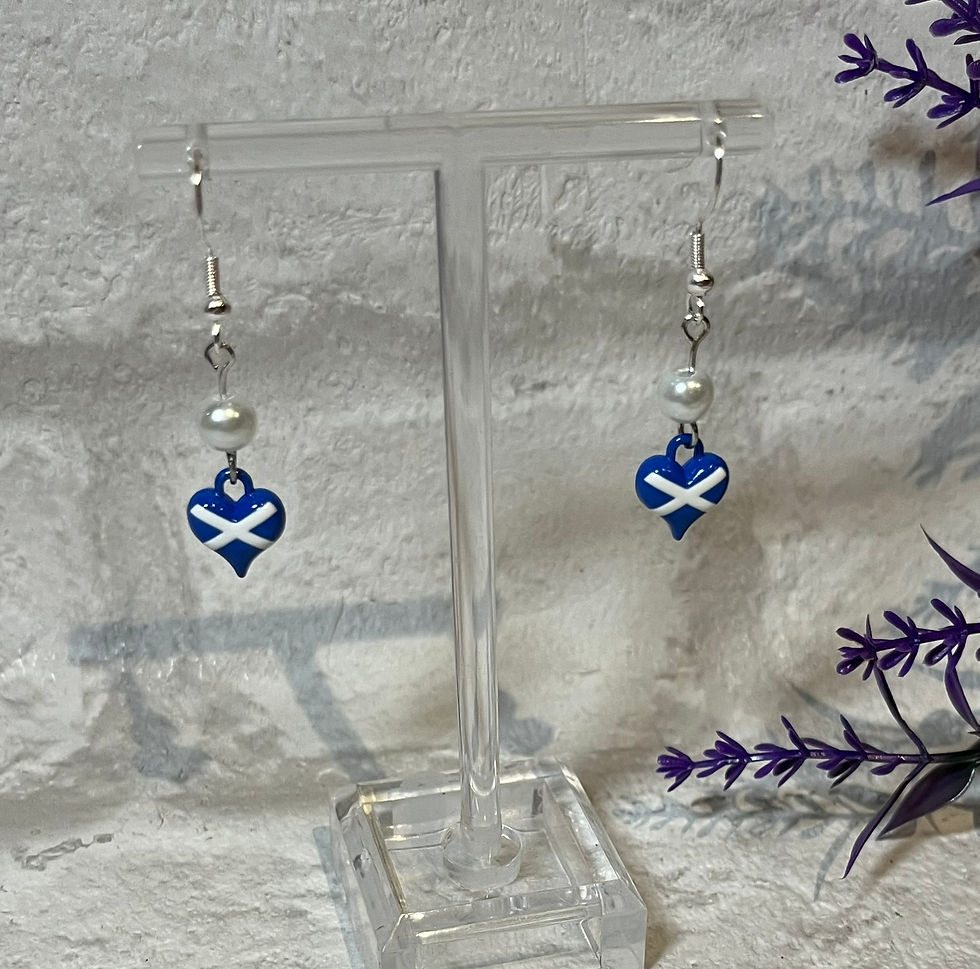 Thumbnail: Saltire Heart Earrings