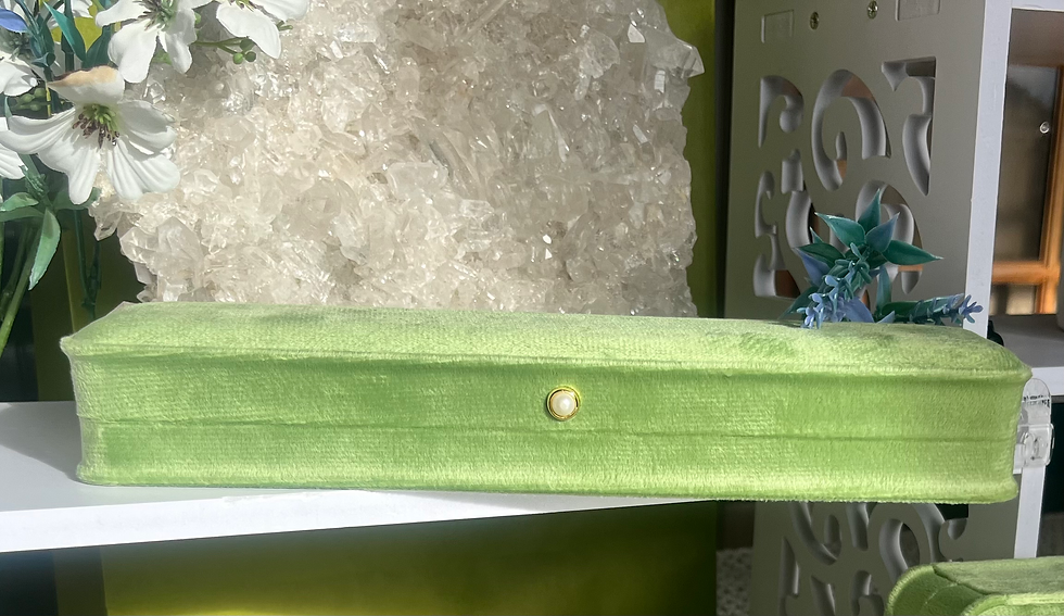 Thumbnail: Elegant Green Velvet Presentation Jewellery Boxes - priced individually 