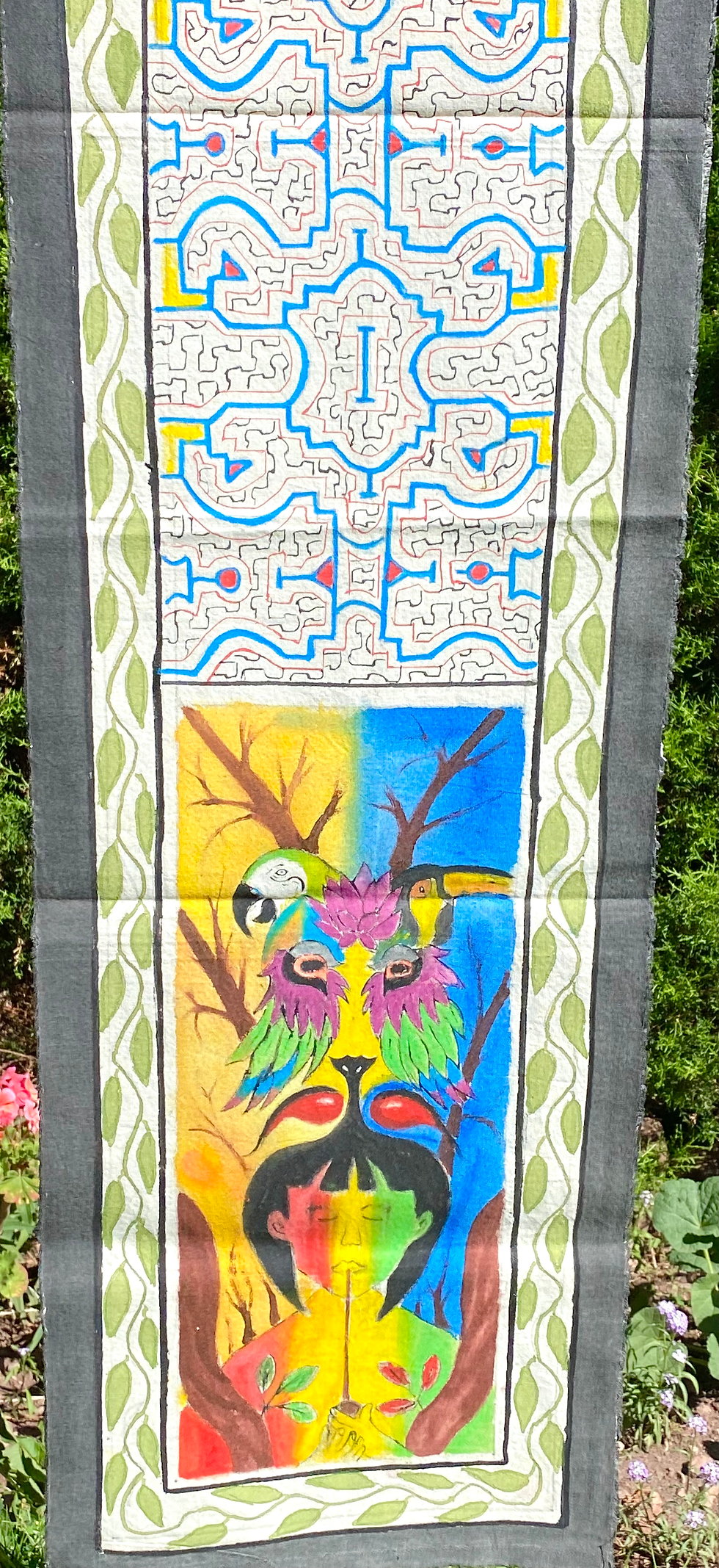 Miniaturbild: Amazonian Guardian Spirit Prayer Painting