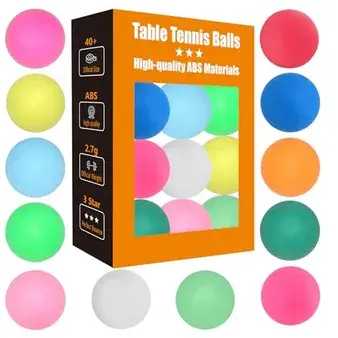 High Bounce & Durable ABS Mat Colored 3 Star Ping Pong Balls 4 Trainning,Party Games,Pet Cats Toys