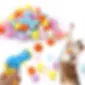 AIERSA Interactive Cat Toys - 100pcs Pom Pom Balls with Launcher Set for Indoor Cats, Kitten Enrichm