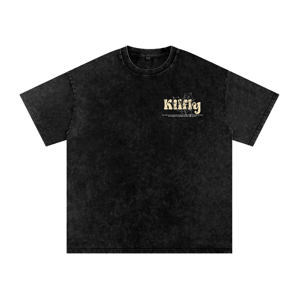 Thumbnail: Kilfly Snow Washed Oversized Cotton T-Shirt