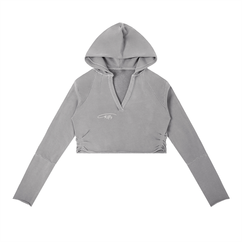 Thumbnail: Kilfly Vintage Washed Raw Edge Hoodie