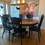Thumbnail: Beautifully Refinished Round Table with Leaf and 6 Chairs Set (Sold)