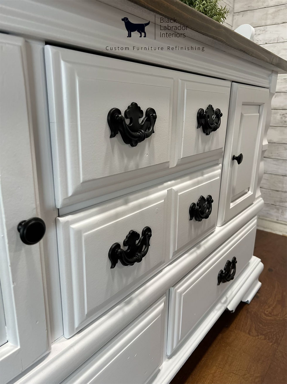 Thumbnail: Beautifully Refinished Solid Wood Hutch (Sold)