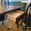 Thumbnail: Beautifully Refinished Solid Wood Farmhouse Table and 4 Chairs Set (Sold)